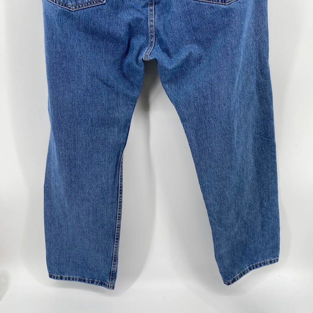 Levi Strauss 505 Jeans Mens W40 L30 Blue Straight Fit Denim Pants - Picture 5 of 10